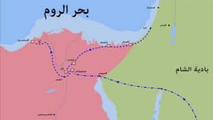 خط سير عمليات فتح مصر