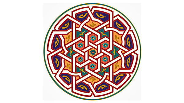 التناسب والتشابك غير مهم في زخرفة المساحات في الفن الإسلامي